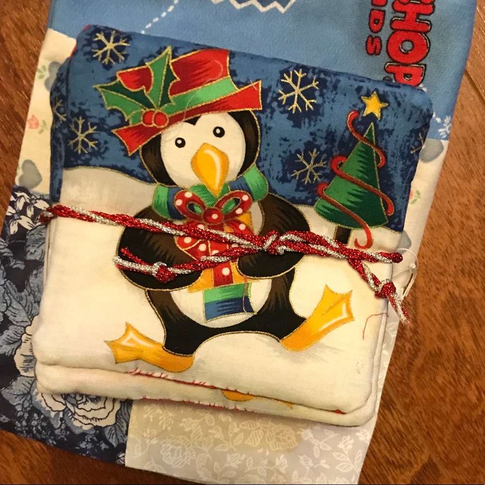 3 FOR $20 new penguin Christmas coasters